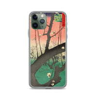 'The Plum Garden in Kameido' by Hiroshige, 1857 - iPhone Case