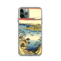 'The Tone River At Konodai' by Hiroshige, 1858 - iPhone Case