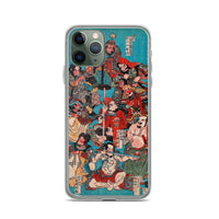 'One Hundred And Eight Heroes of the Shuihuzhuan' (Print 4) by Kuniyoshi, ca. 1830 - iPhone Case