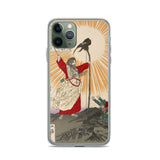 'Emperor Jimmu and the Yata Crow' by Yoshitoshi, 1880 - iPhone Case