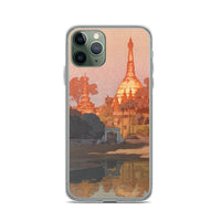 'The Golden Pagoda in Rangoon' by Yoshida Hiroshi, 1931 - iPhone Case