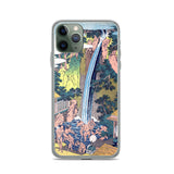 'Roben Waterfall at Mount Oyama in Sagami Province' by Hokusai, ca. 1832 - iPhone Case