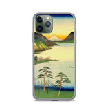 'Lake Suwa, Shinano Province' by Hiroshige, 1858 - iPhone Case