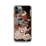 'Samurai Riding A Skull' by Yoshitoshi, 1864 - iPhone Case