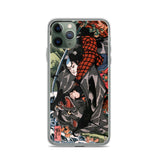 'Miyamoto Musashi Killing A Monster Bat' by Kuniyoshi, ca. 1830 - iPhone Case