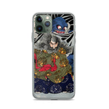 'The Black Cloud Prince Attacked By A Giant Spider' by Yoshitoshi, 1867 - iPhone Case