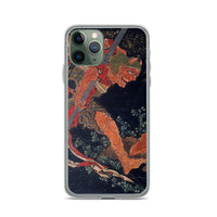 'Kobo Daishi Wards Off A Demon By Reciting The Tantra' by Hokusai, ca. 1840s - iPhone Case