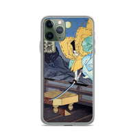 'Hachimantaro Yoshiie' by Yoshitoshi, 1886 - iPhone Case