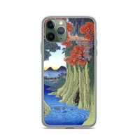 'Kai: Monkey Bridge' by Hiroshige, 1853 - iPhone Case