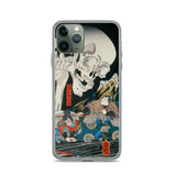 'Takiyasha the Witch and the Skeleton Spectre' (Middle Panel) by Kuniyoshi, ca. 1844 - iPhone Case