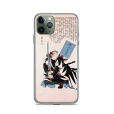 'Yazama Shinroku Mitsukaze' by Kuniyoshi, 1847 - iPhone Case