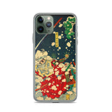 'Snow At Yoshino' (Left Panel) by Yoshitoshi, 1867 iPhone Cases