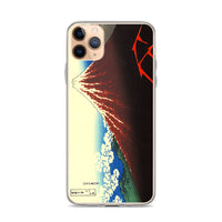 'Storm Beneath the Summit' by Hokusai, ca. 1830 - iPhone Case