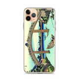 'Under Mannen Bridge at Fukagawa' by Hokusai, ca. 1830 - iPhone Case