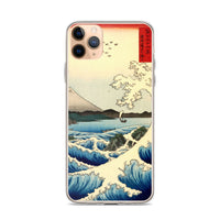 'The Sea at Satta, Suruga' Province' by Hiroshige, 1858 - iPhone Case