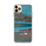 'Washerwomen in Settsu' by Hiroshige, 1857 - iPhone Case