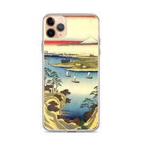 'The Tone River At Konodai' by Hiroshige, 1858 - iPhone Case