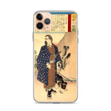 'Saigo Takamori With His Dog' by Yoshitoshi, ca. 1888 - iPhone Case