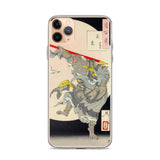 'The Monkey King and the Moon Rabbit' by Yoshitoshi, 1889 - iPhone Case