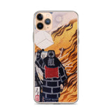 'The Moon Through Smoke' by Yoshitoshi, 1886 - iPhone Case