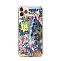 'Roben Waterfall at Mount Oyama in Sagami Province' by Hokusai, ca. 1832 - iPhone Case