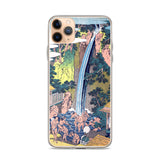 'Roben Waterfall at Mount Oyama in Sagami Province' by Hokusai, ca. 1832 - iPhone Case