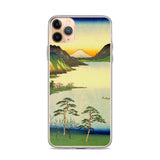 'Lake Suwa, Shinano Province' by Hiroshige, 1858 - iPhone Case