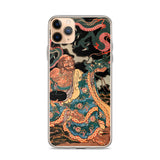 'The Sage Nagasaina Sonja Summoning A Dragon From A Bowl' by Kuniyoshi, 1836 - iPhone Case