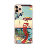 'Kanasugi Bridge and Shibaura' by Hiroshige, 1857 - iPhone Case