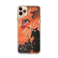 'Kamitsukeno Yatsunada Attacking Saohime's Castle' by Yoshitoshi, 1880 - iPhone Case