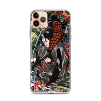 'Miyamoto Musashi Killing A Monster Bat' by Kuniyoshi, ca. 1830 - iPhone Case