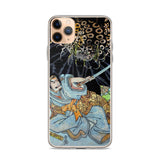 'Minamoto no Yorimitsu Is Attacked By A Demon Spider' by Kuniyoshi, ca. 1820 - iPhone Case