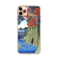 'Kai: Monkey Bridge' by Hiroshige, 1853 - iPhone Case