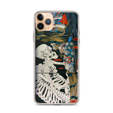 'Takiyasha the Witch and the Skeleton Spectre' (Combined Triptych) by Kuniyoshi, ca. 1844 - iPhone Case