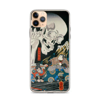 'Takiyasha the Witch and the Skeleton Spectre' (Middle Panel) by Kuniyoshi, ca. 1844 - iPhone Case