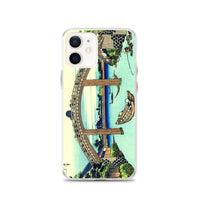 'Under Mannen Bridge at Fukagawa' by Hokusai, ca. 1830 - iPhone Case