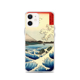 'The Sea at Satta, Suruga' Province' by Hiroshige, 1858 - iPhone Case