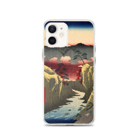 'Inume Pass in Kai Province' by Hiroshige, 1858 - iPhone Case