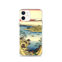 'The Tone River At Konodai' by Hiroshige, 1858 - iPhone Case