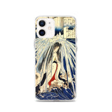 'Hatsuhana Meditating Under The Waterfall', by Kuniyoshi ca. 1842 - iPhone Case