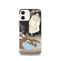 'Lord Teika at Sumiyoshi During the Full Moon' by Yoshitoshi, ca. 1885 - iPhone Case