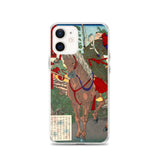 'Prince Umayado and Mononobe no Moriya' by Yoshitoshi, 1879 - iPhone Cases