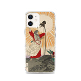 'Emperor Jimmu and the Yata Crow' by Yoshitoshi, 1880 - iPhone Case