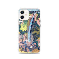 'Roben Waterfall at Mount Oyama in Sagami Province' by Hokusai, ca. 1832 - iPhone Case