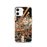 'Musashibo Benkei Fighting Nenoi Oyata' by Yoshitoshi, 1865 - iPhone Case