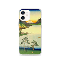 'Lake Suwa, Shinano Province' by Hiroshige, 1858 - iPhone Case