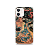 'The Sage Nagasaina Sonja Summoning A Dragon From A Bowl' by Kuniyoshi, 1836 - iPhone Case