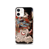 'Samurai Riding A Skull' by Yoshitoshi, 1864 - iPhone Case