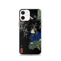 'Taro Mitsukuni Watching Skeletons Battle' by Yoshitoshi, 1865 - iPhone Case