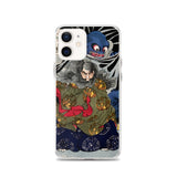 'The Black Cloud Prince Attacked By A Giant Spider' by Yoshitoshi, 1867 - iPhone Case